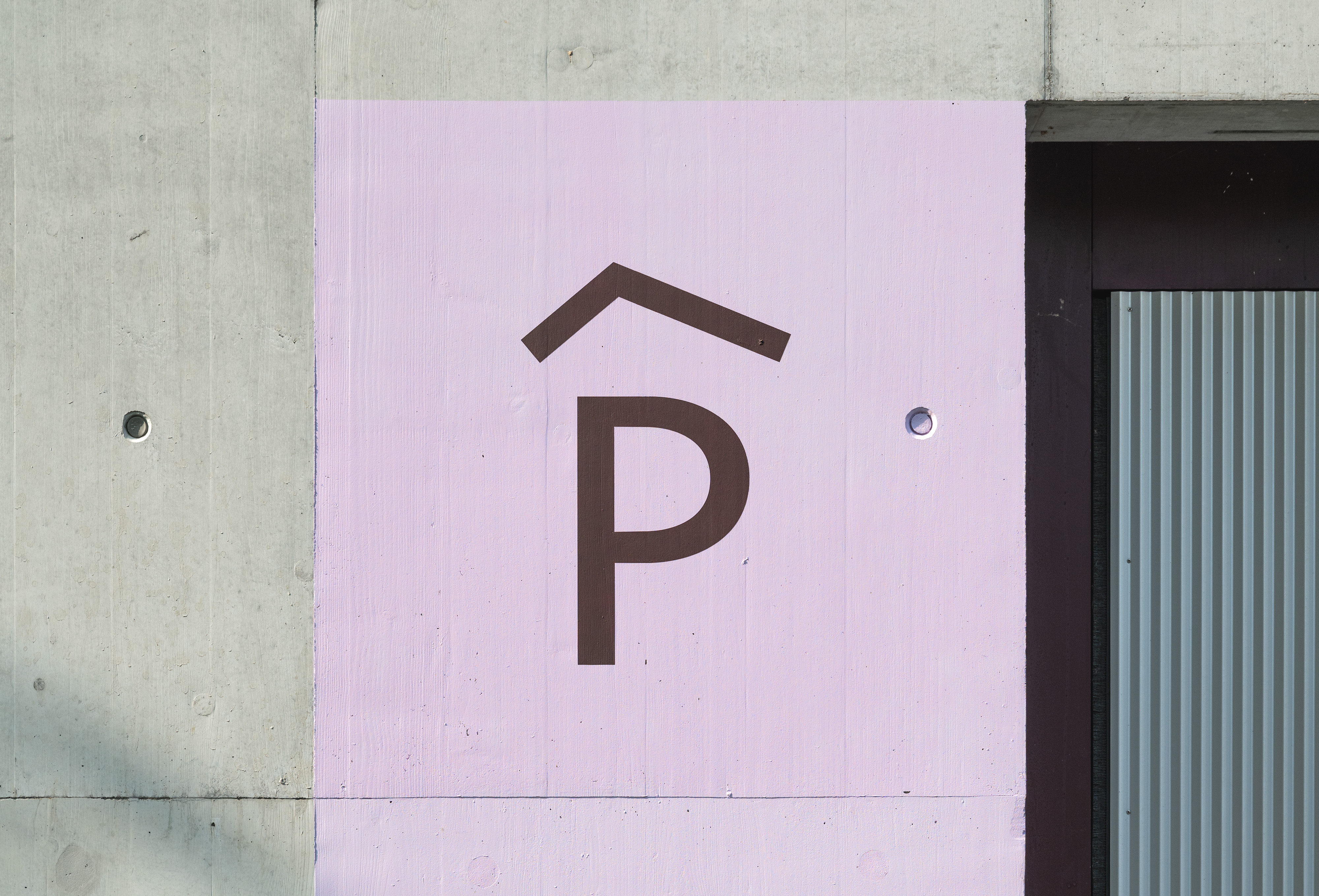 Signaletik Neubau Glaubten-Areal Parking