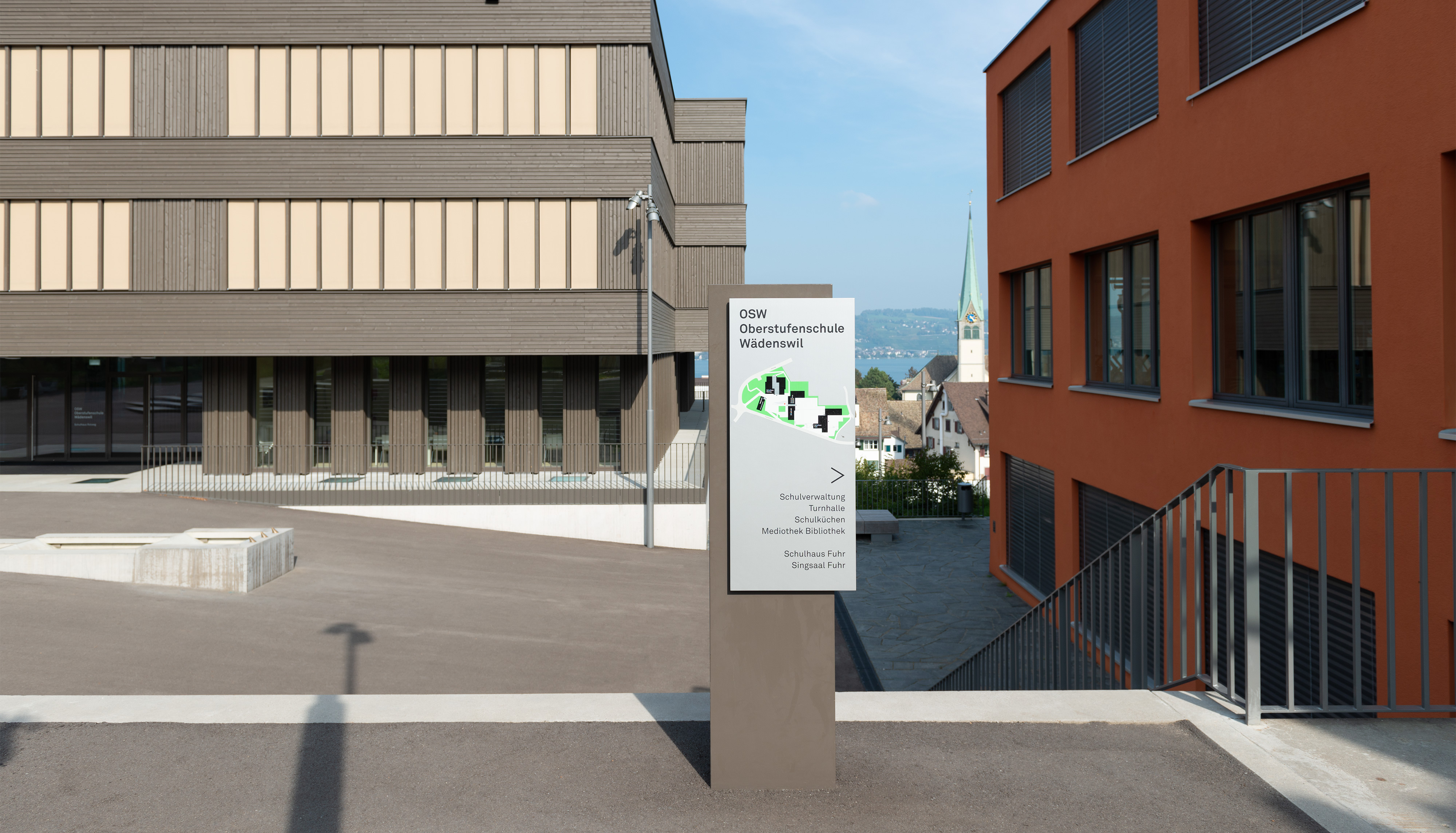 OSW Oberstufenschule Wädenswil Signaletik