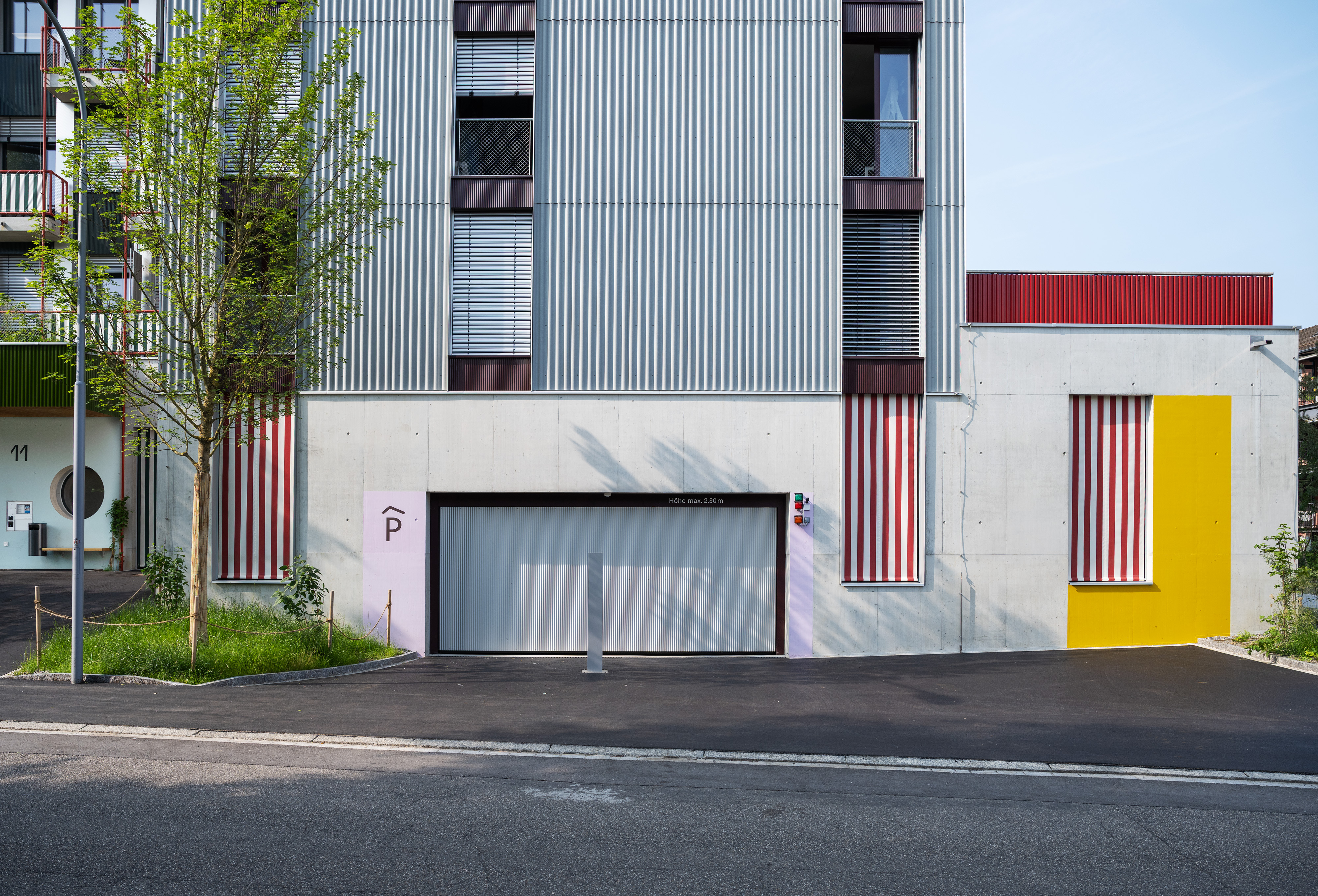 Signaletik Neubau Glaubten-Areal Parking